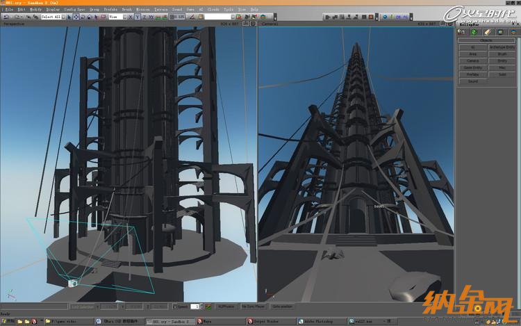 maya打造魔塔場景 飛特網 maya建模教程