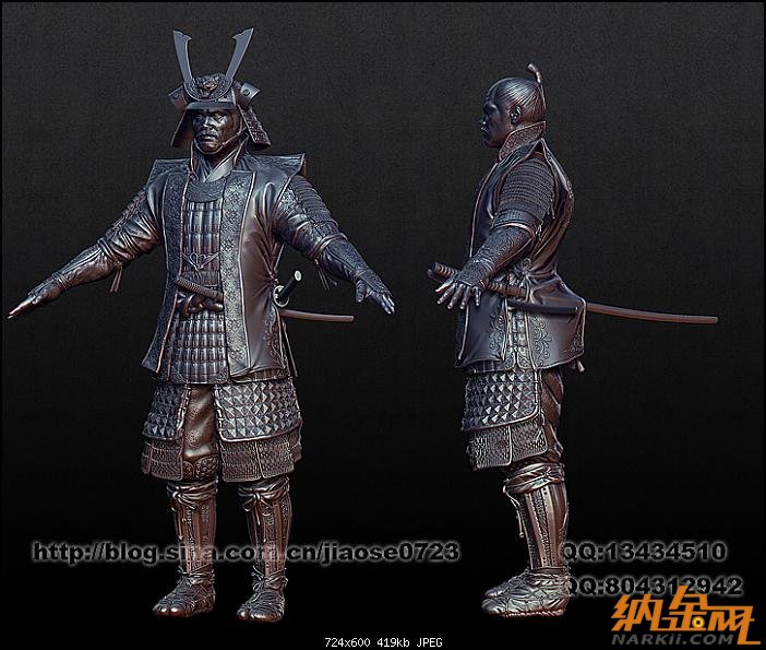 maya+zb打造武士頭部模型 maya建模教程