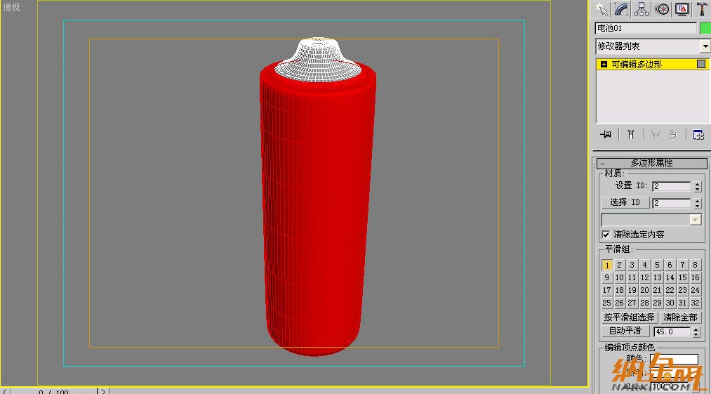 blend混合材質制作電池 飛特網(wǎng) 3dsmax材質教程